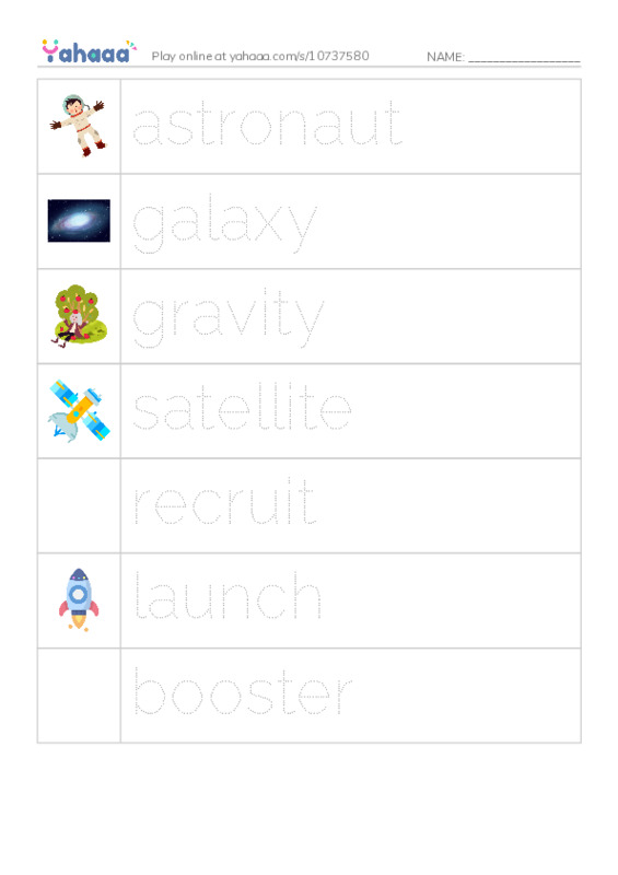 RAZ Vocabulary O: Sally Ride PDF one column image words