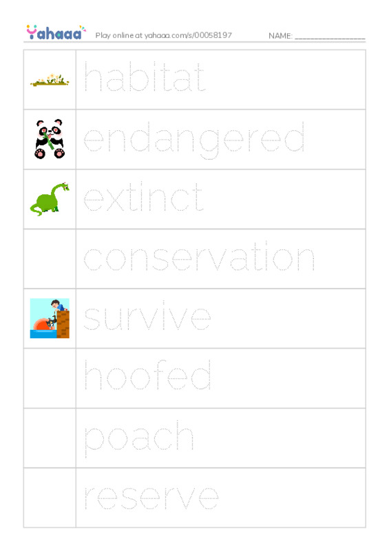 RAZ Vocabulary O: Saving the Last Wild Tigers PDF one column image words