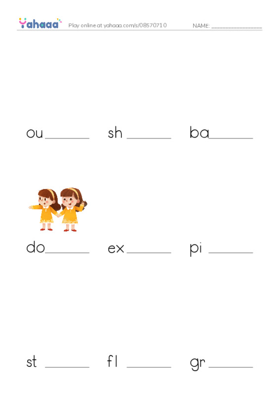 RAZ Vocabulary O: Scottys Spring Training PDF worksheet to fill in words gaps