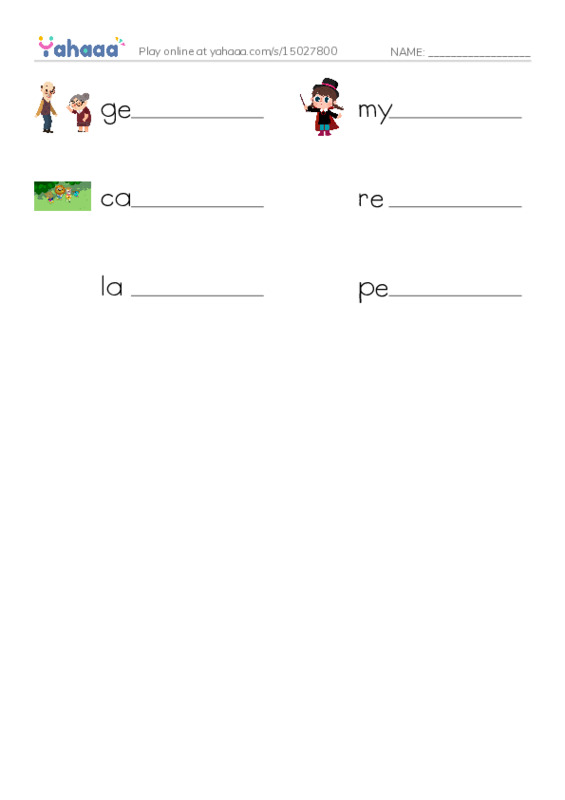 RAZ Vocabulary O: Spider Monkeys Question PDF worksheet writing row