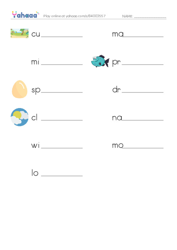 RAZ Vocabulary O: The Magic of Migration PDF worksheet writing row