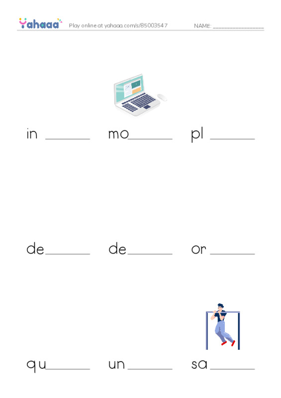RAZ Vocabulary O: Three Little Pigs The Wolfs Story PDF worksheet to fill in words gaps