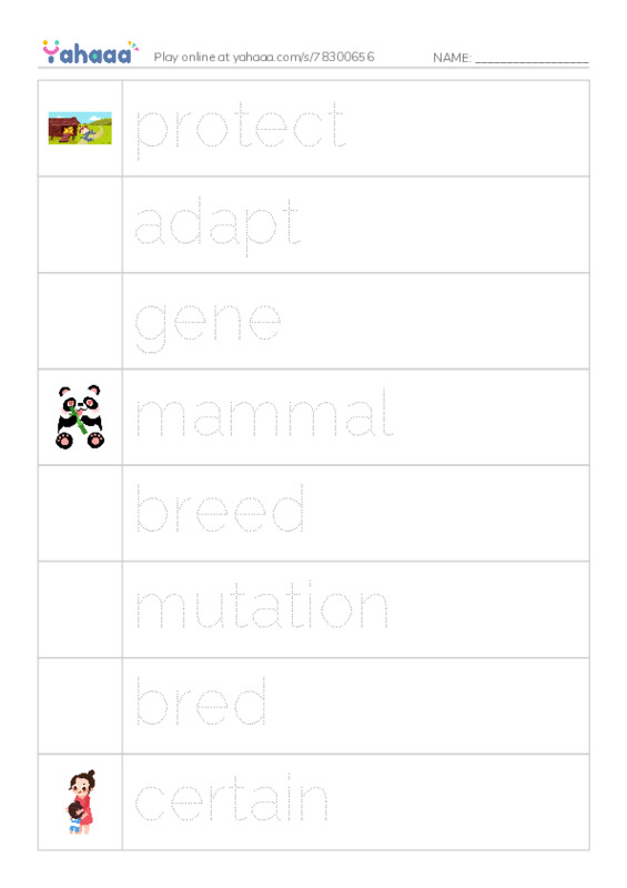 RAZ Vocabulary O: Wheres Your Hair PDF one column image words