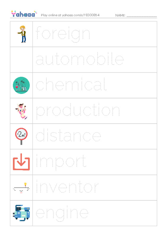RAZ Vocabulary O: A Nation on Wheels PDF one column image words