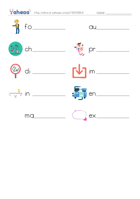 RAZ Vocabulary O: A Nation on Wheels PDF worksheet writing row