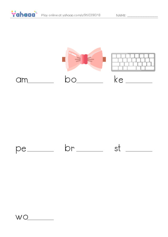 RAZ Vocabulary O: Musical Instruments PDF worksheet to fill in words gaps