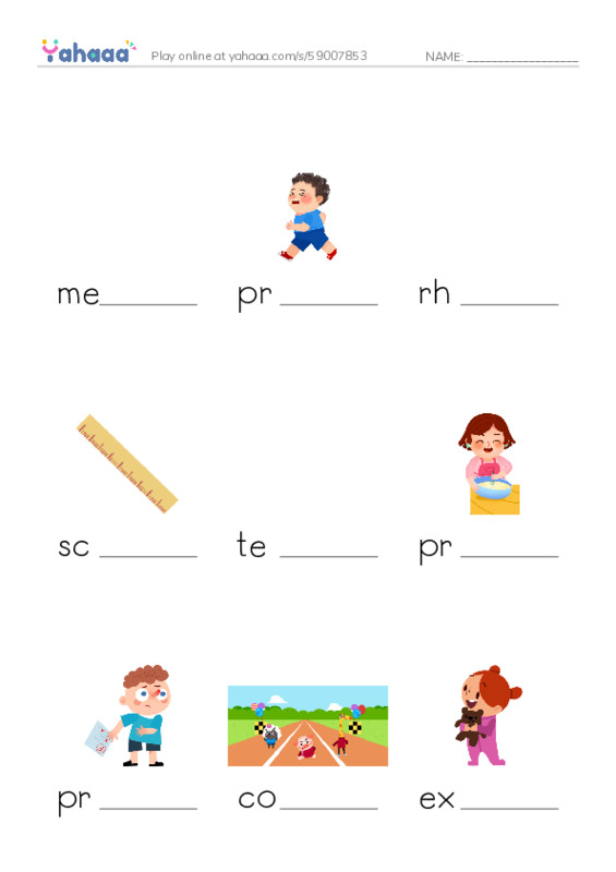 RAZ Vocabulary O: Rockin Rhythm and Sweet Harmony PDF worksheet to fill in words gaps