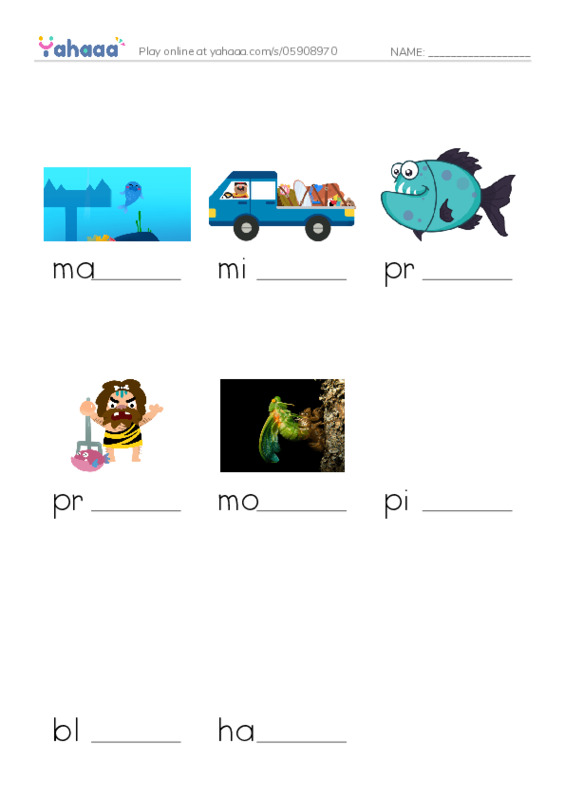 RAZ Vocabulary O: Seals Sea Lions and Walruses PDF worksheet to fill in words gaps