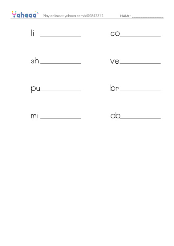RAZ Vocabulary O: Shelter Pets Are Best PDF worksheet writing row
