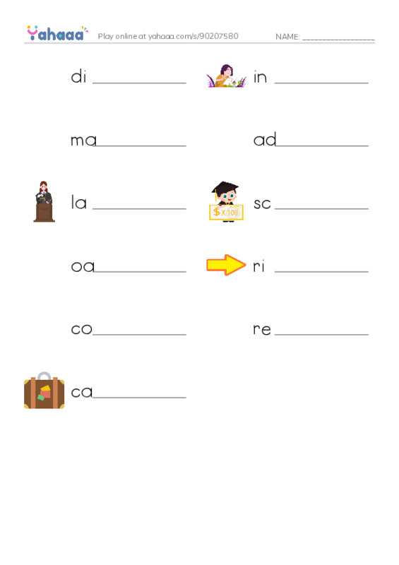 RAZ Vocabulary O: Sonia Joins the Supreme Court PDF worksheet writing row