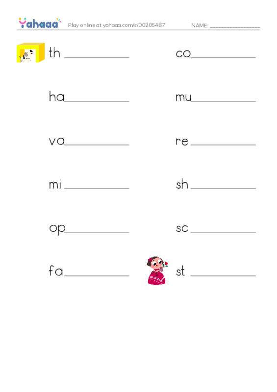 RAZ Vocabulary O: The Legend of Sleepy Hollow PDF worksheet writing row