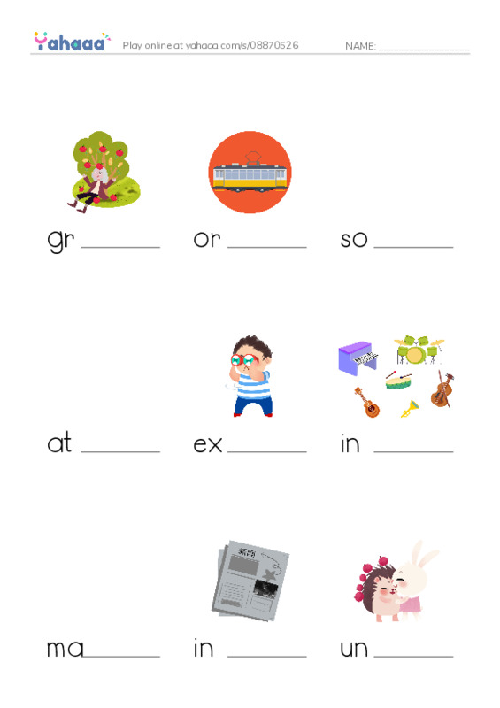 RAZ Vocabulary O: Voyagers in Space PDF worksheet to fill in words gaps