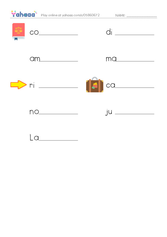 RAZ Vocabulary O: Women of the Supreme Court PDF worksheet writing row