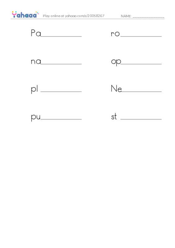 RAZ Vocabulary Q: Amelia Earhart A Legend in Flight2 PDF worksheet writing row