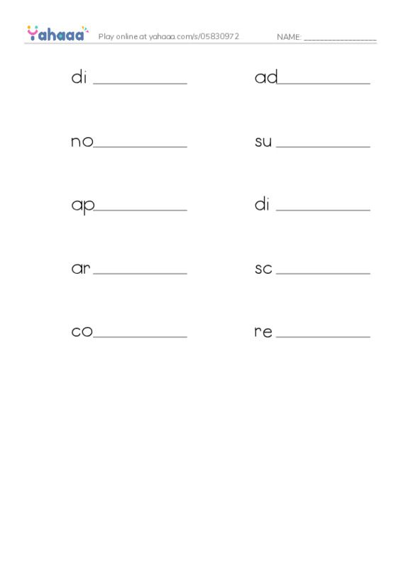 RAZ Vocabulary Q: Chinzaemon the Silent PDF worksheet writing row