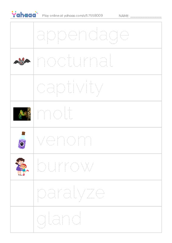 RAZ Vocabulary Q: Goliath BirdEating Spiders Giant Arachnids PDF one column image words