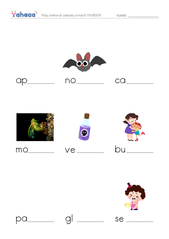 RAZ Vocabulary Q: Goliath BirdEating Spiders Giant Arachnids PDF worksheet to fill in words gaps