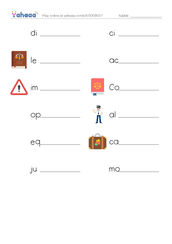 RAZ Vocabulary Q: Good for Thurgood PDF worksheet writing row