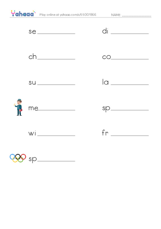 RAZ Vocabulary Q: How Glooskap Found Summer PDF worksheet writing row