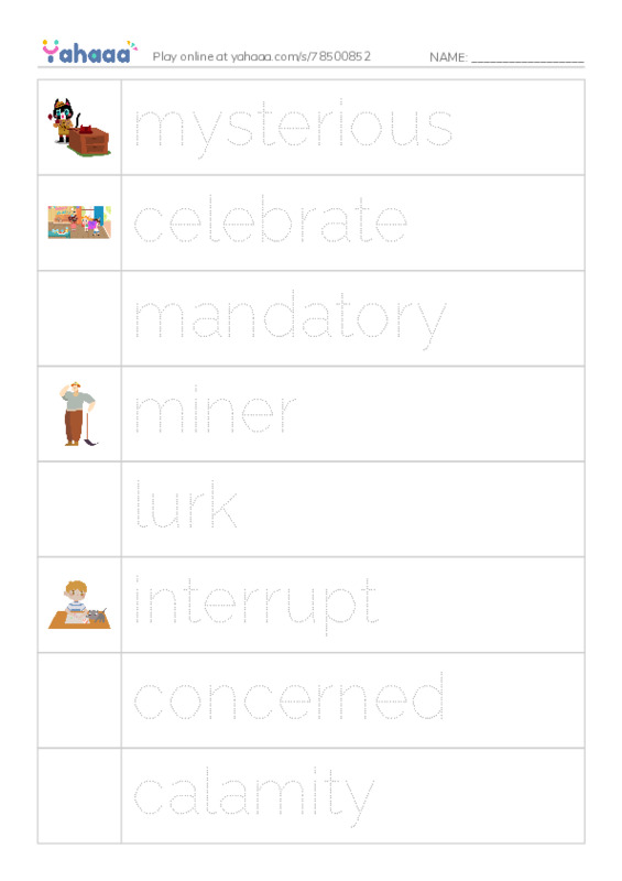 RAZ Vocabulary Q: Mystery at Camp White Cloud PDF one column image words