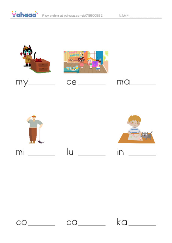 RAZ Vocabulary Q: Mystery at Camp White Cloud PDF worksheet to fill in words gaps