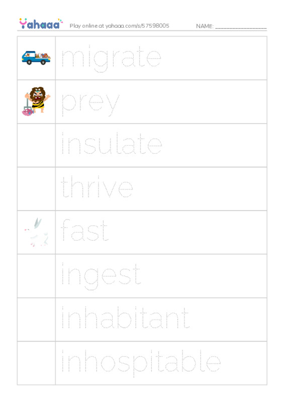 RAZ Vocabulary Q: Plight of the Polar Bear PDF one column image words