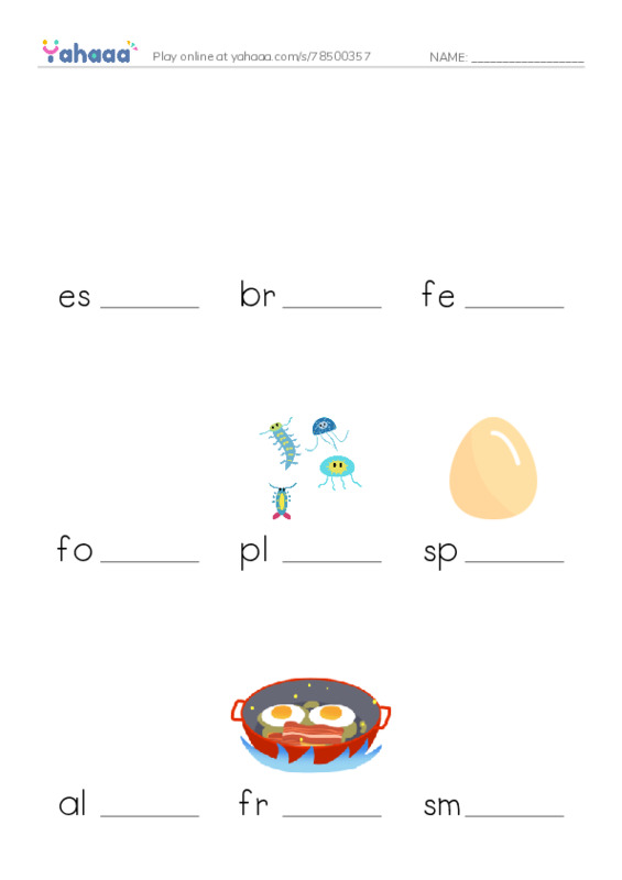 RAZ Vocabulary Q: Salmon A Link in the Food Chain PDF worksheet to fill in words gaps