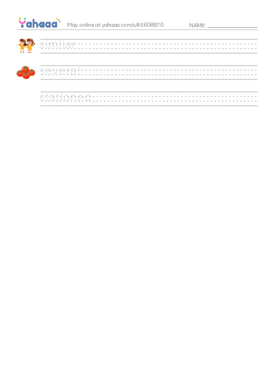 RAZ Vocabulary Q: The Buffalo Soldiers2 PDF write between the lines worksheet