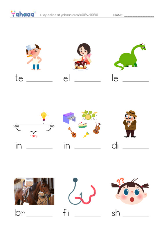 RAZ Vocabulary R: All About Kites PDF worksheet to fill in words gaps