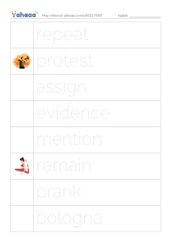 RAZ Vocabulary R: April Fools PDF one column image words