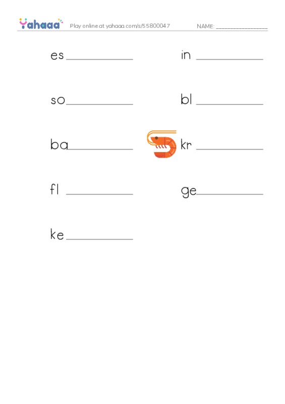 RAZ Vocabulary R: Blue Whales Giant Mammals PDF worksheet writing row