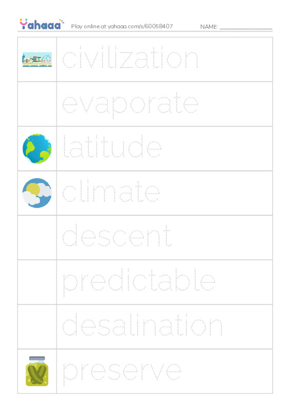 RAZ Vocabulary R: Expedition 25 The Subtropics PDF one column image words