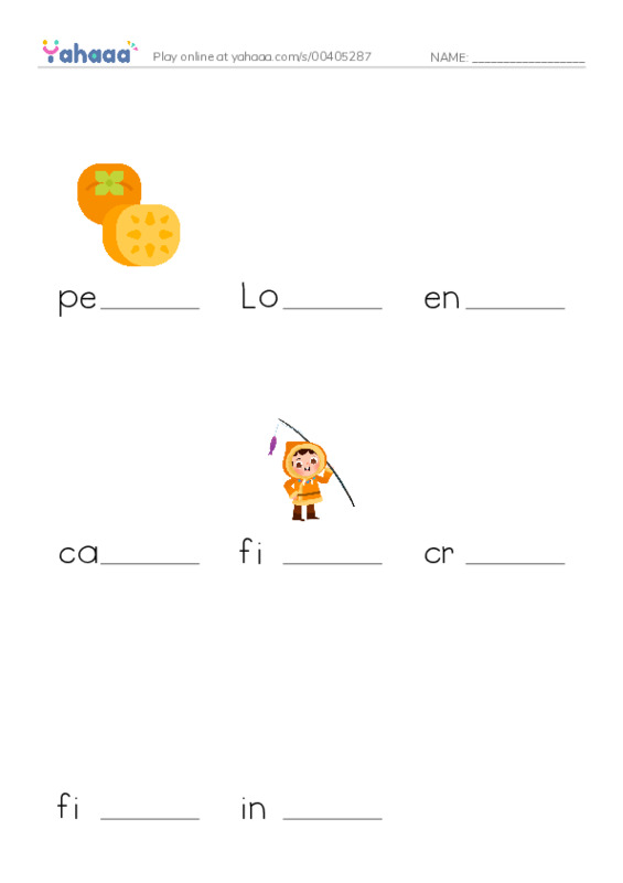 RAZ Vocabulary R: Fishing in Simplicity PDF worksheet to fill in words gaps