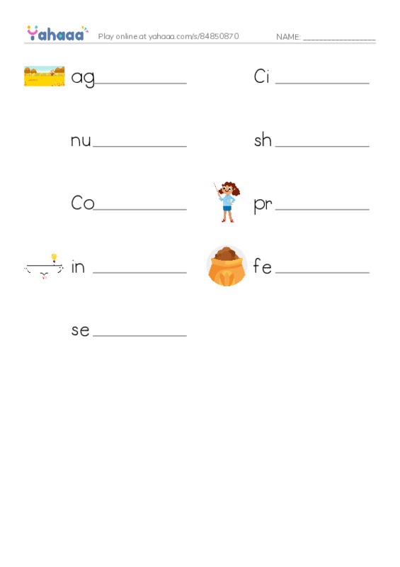RAZ Vocabulary R: George Washington Carver PDF worksheet writing row