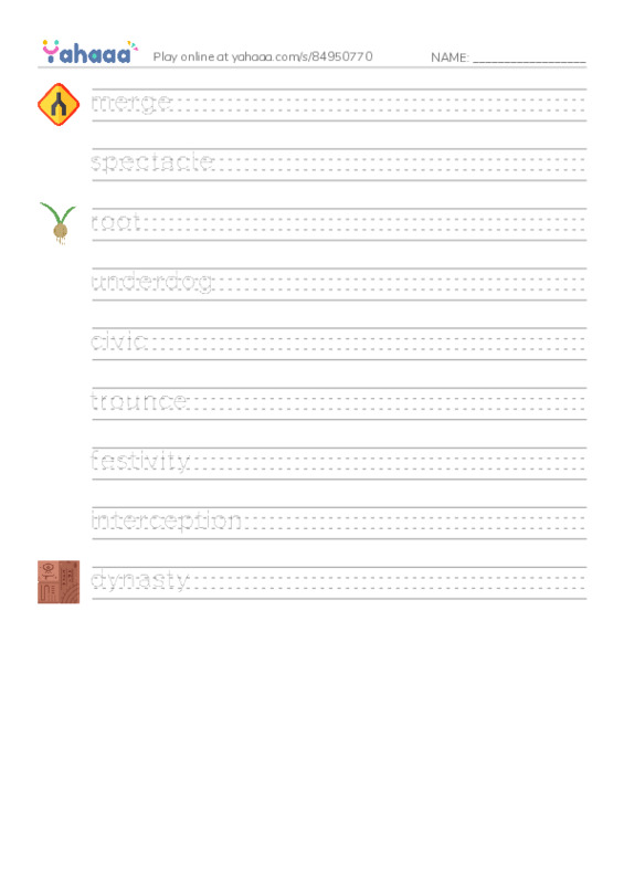 RAZ Vocabulary R: Going to the Super Bowl PDF write between the lines worksheet