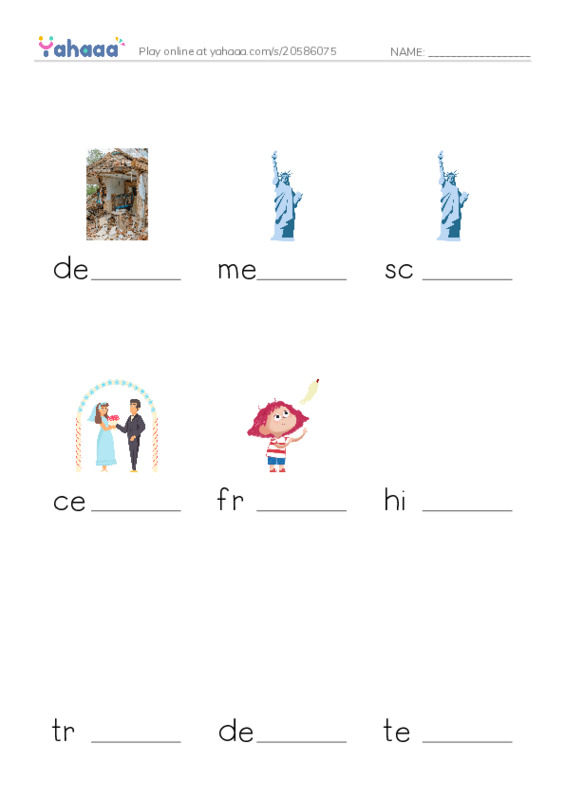 RAZ Vocabulary R: September 11 Always Remember PDF worksheet to fill in words gaps