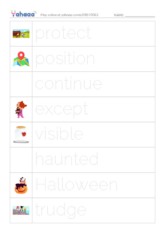 RAZ Vocabulary R: The Hollow PDF one column image words