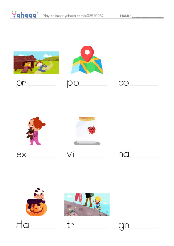 RAZ Vocabulary R: The Hollow PDF worksheet to fill in words gaps