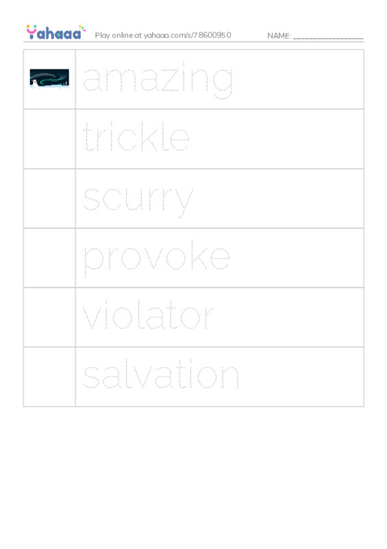 RAZ Vocabulary R: Turtle Tom PDF one column image words