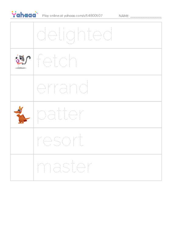RAZ Vocabulary S: A Selection From Alice in Wonderland PDF one column image words