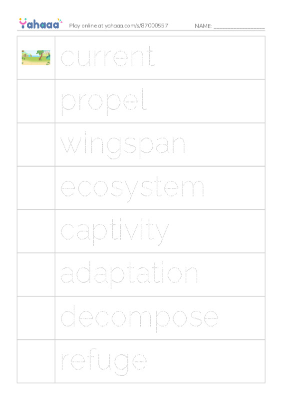RAZ Vocabulary S: Condors Giant Birds PDF one column image words