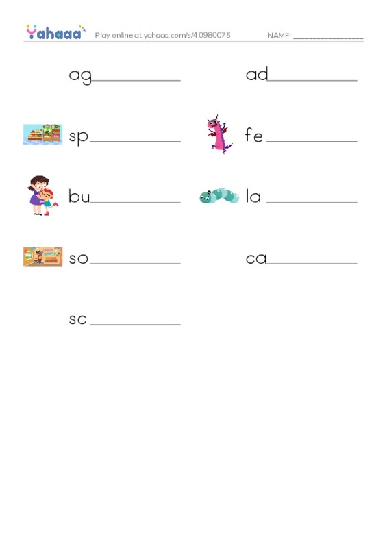 RAZ Vocabulary S: Goliath Beetles Giant Insects PDF worksheet writing row