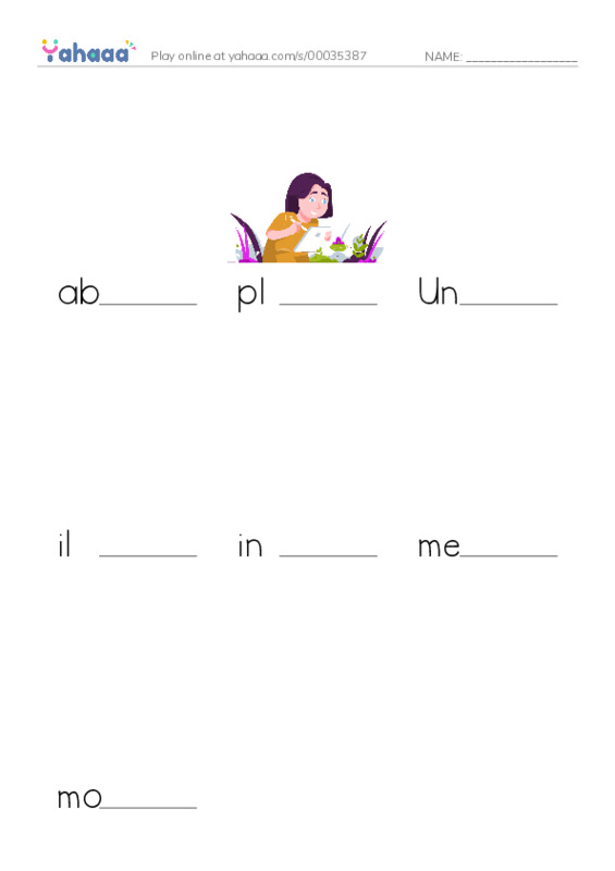 RAZ Vocabulary S: Harriet Tubman and Underground Railroad PDF worksheet to fill in words gaps