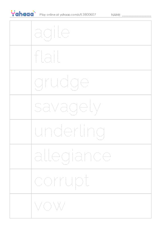 RAZ Vocabulary S: How Little John Joined Robin Hood PDF one column image words