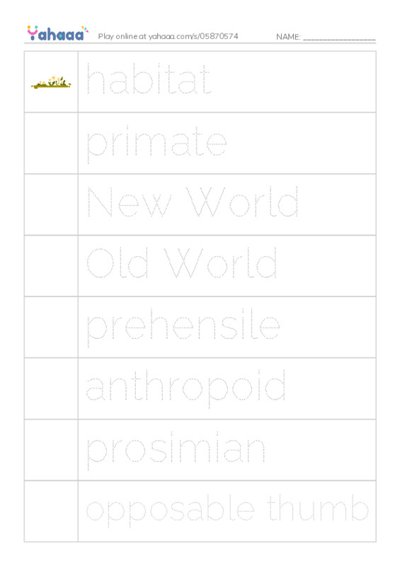 RAZ Vocabulary S: Monkey Business PDF one column image words