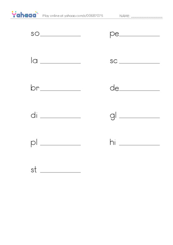 RAZ Vocabulary S: Searching for the Loch Ness Monster PDF worksheet writing row