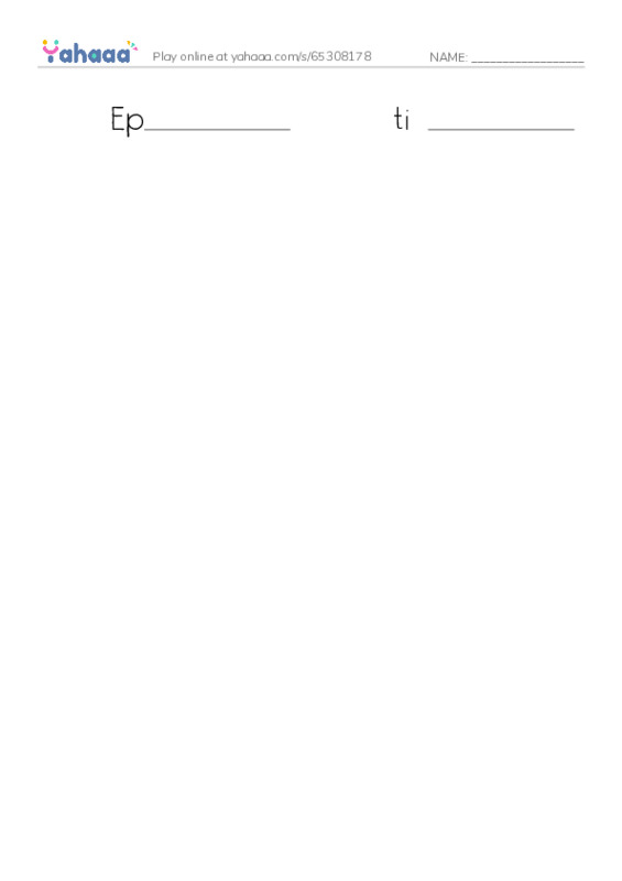 RAZ Vocabulary T: Bats in the Attic2 PDF worksheet writing row