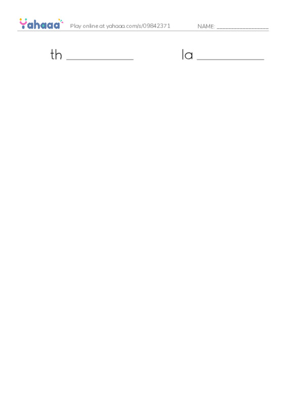RAZ Vocabulary T: Carlos Puzzle2 PDF worksheet writing row