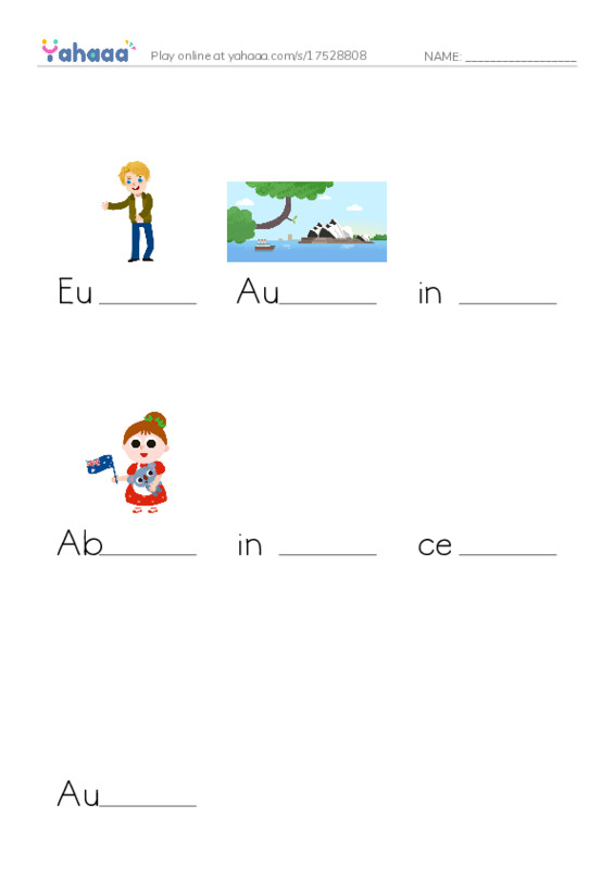 RAZ Vocabulary T: Cathy Freeman PDF worksheet to fill in words gaps