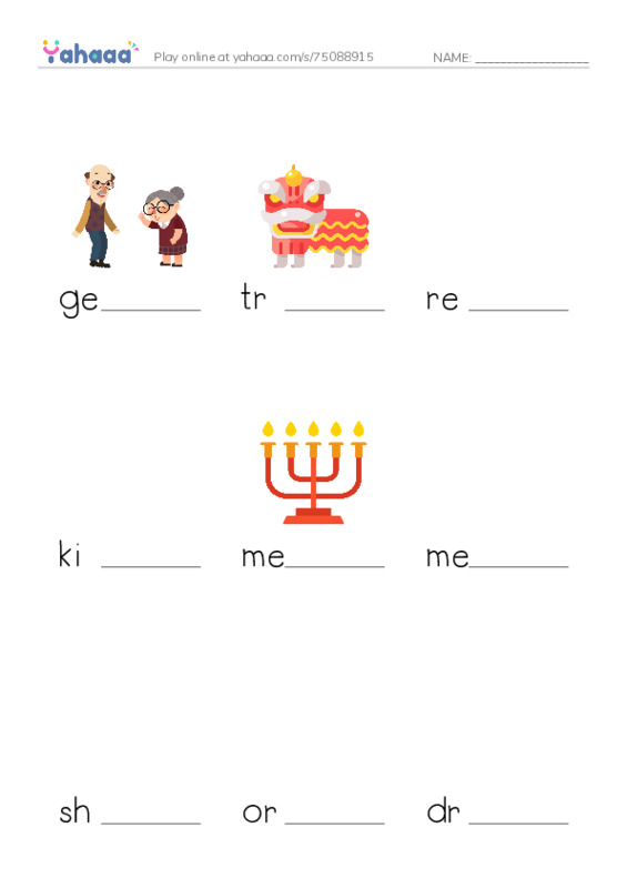 RAZ Vocabulary T: Holidays Around the World PDF worksheet to fill in words gaps